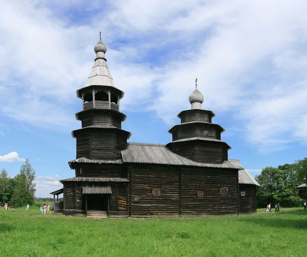Никольская церковь из деревни Высокий Остров