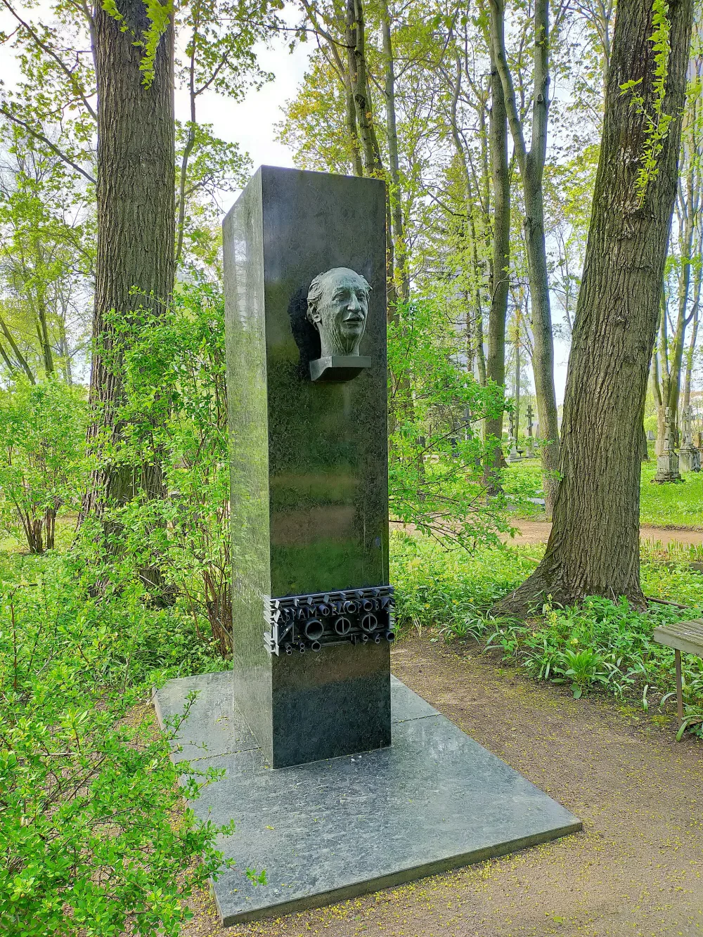 Могила и надгробие А.Ф. Иоффе (1880-1960), физика
