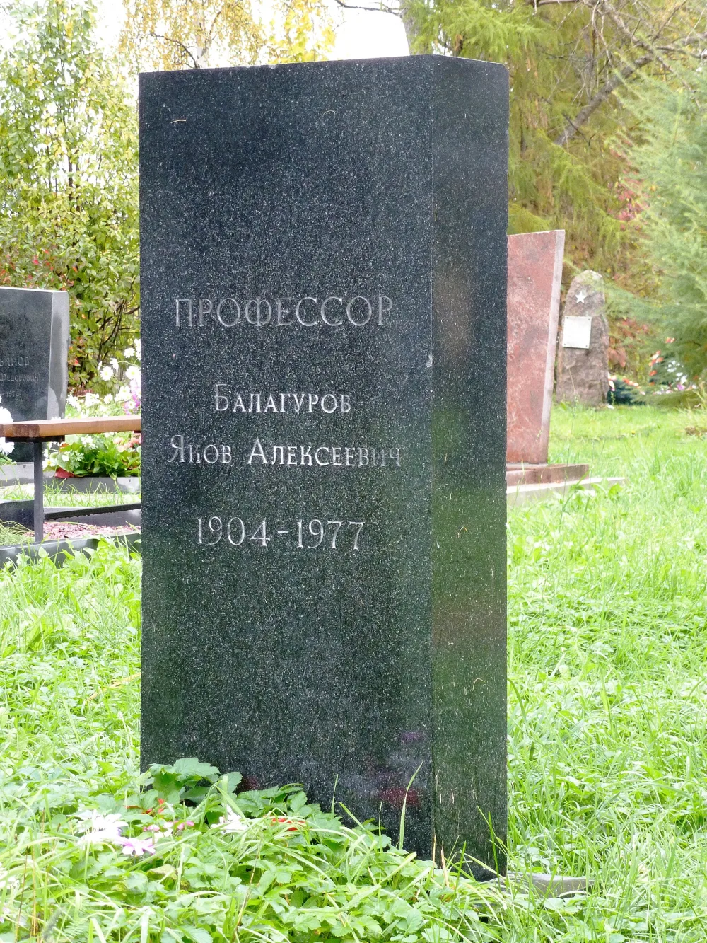 Могила Балагурова Я.А. (1904−1977), историка (Петрозаводск)
