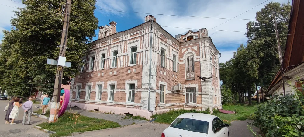 Дом купца Дерюгина, в котором в 1918 г. находился районный комитет РКП(б) (Городец)