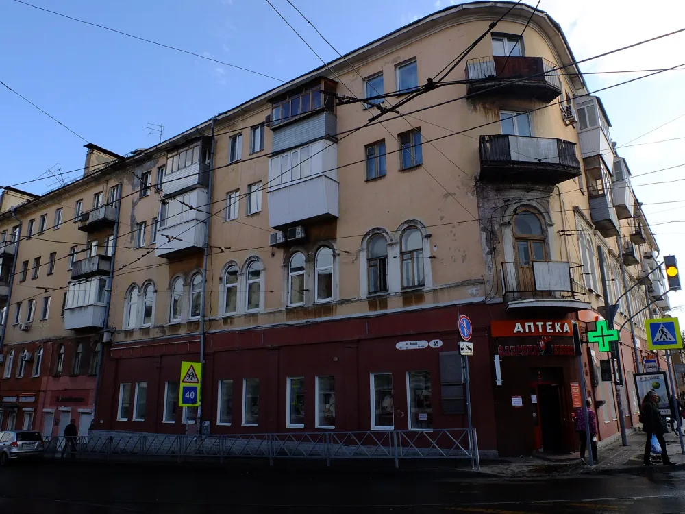 Гимназия мужская (дом, где в квартире присяжного поверенного А.Н. Хардина в 1892-1893 гг. неоднократно бывал В.И. Ленин)