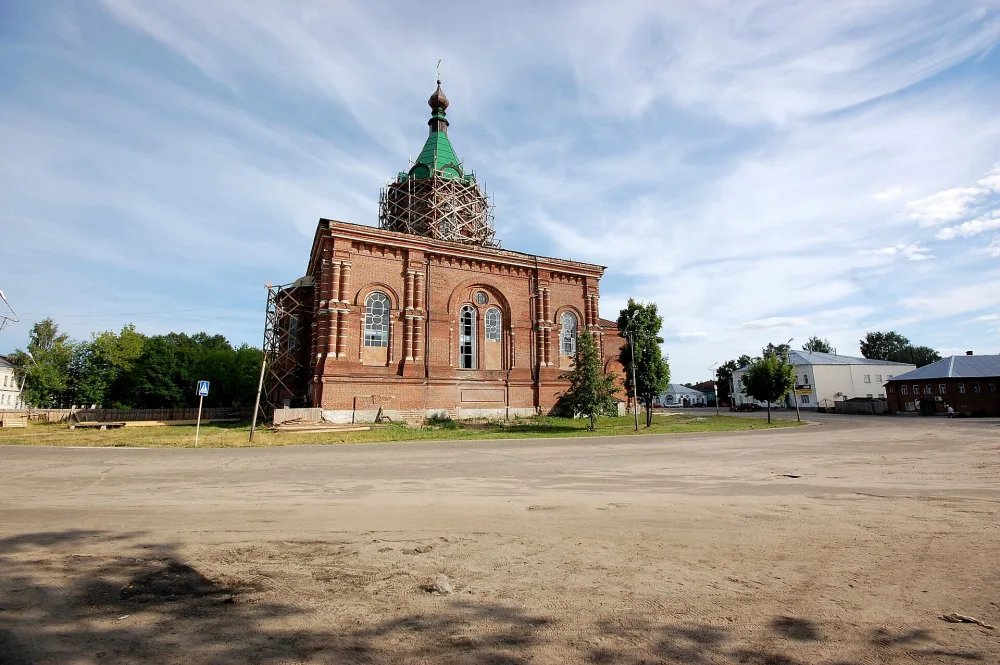 Ансамбль городского центра. Соборная площадь г. Макарьева (Макарьев)
