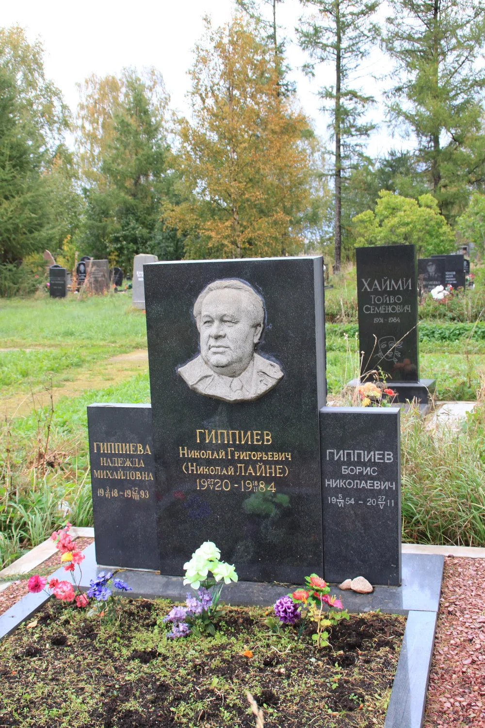 Могила Гиппиева Н.Г. (Николая Лайне) (1920−1984), поэта