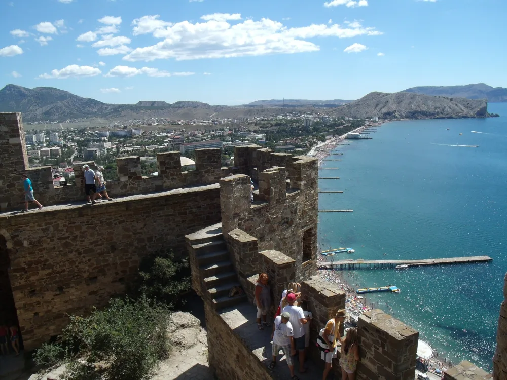 Curtain wall VI of Genoese fortress (Sudak)