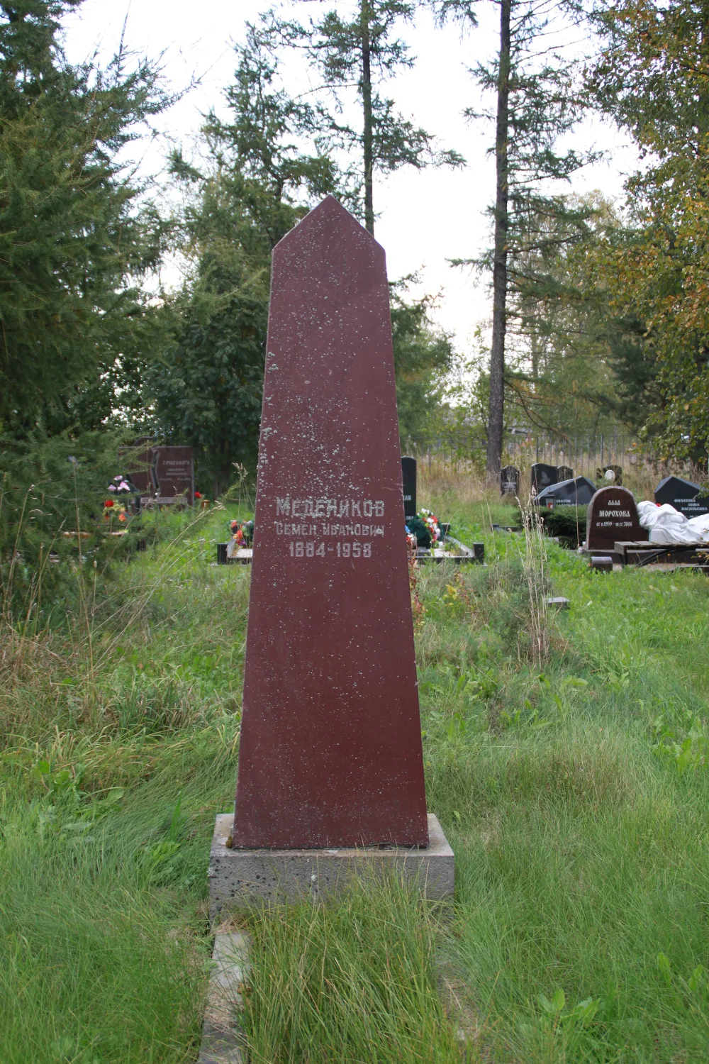 Могила Меденникова С.И. (1884−1958), ветерана партии