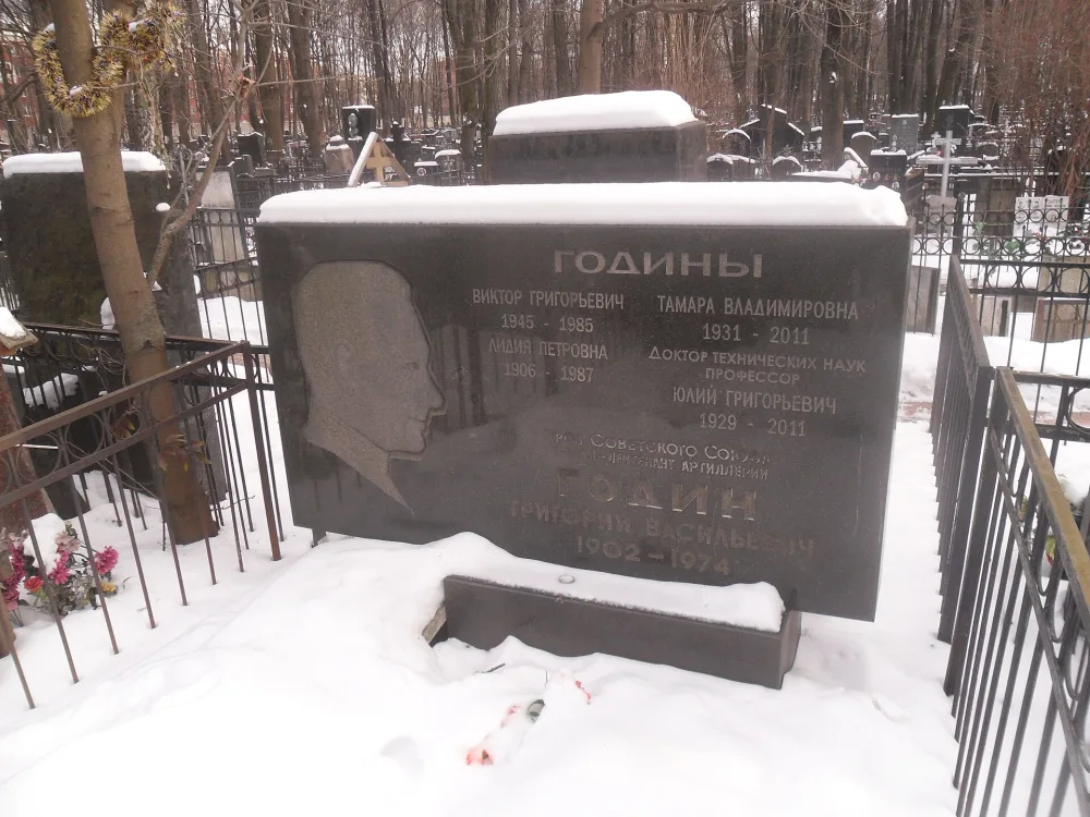 Могила Година Григория Васильевича (1902-1974), генерал-лейтенанта артиллерии, Героя Советского Союза (Лефортово)