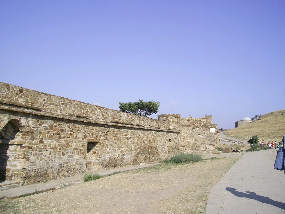 Curtain wall XII of Genoese fortress (Sudak)