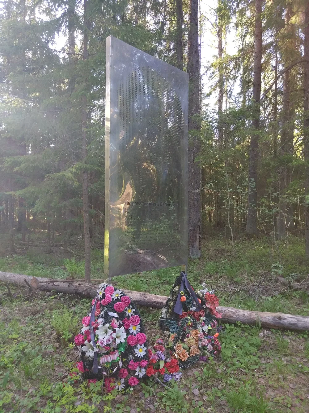 Место, где в бою с фашистами погибла Герой Советского Союза А.В. Петрова