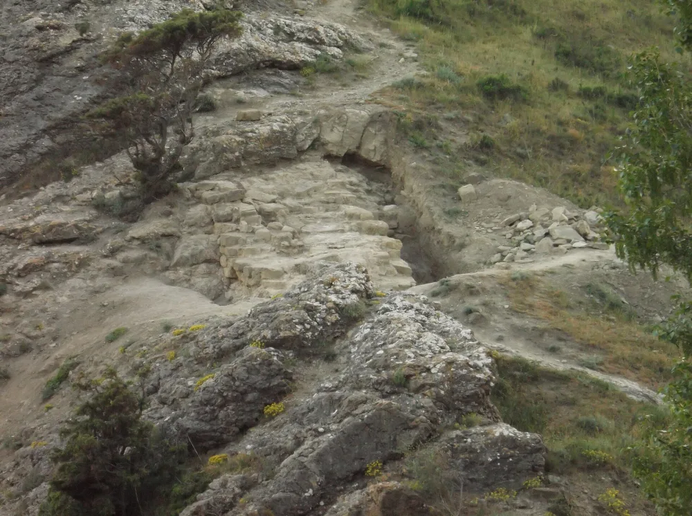 Shore fortification in Genoese fortress (Sudak)