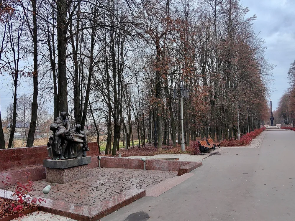 Памятный знак на месте гибели Ф.А. Афанасьева (Иваново)