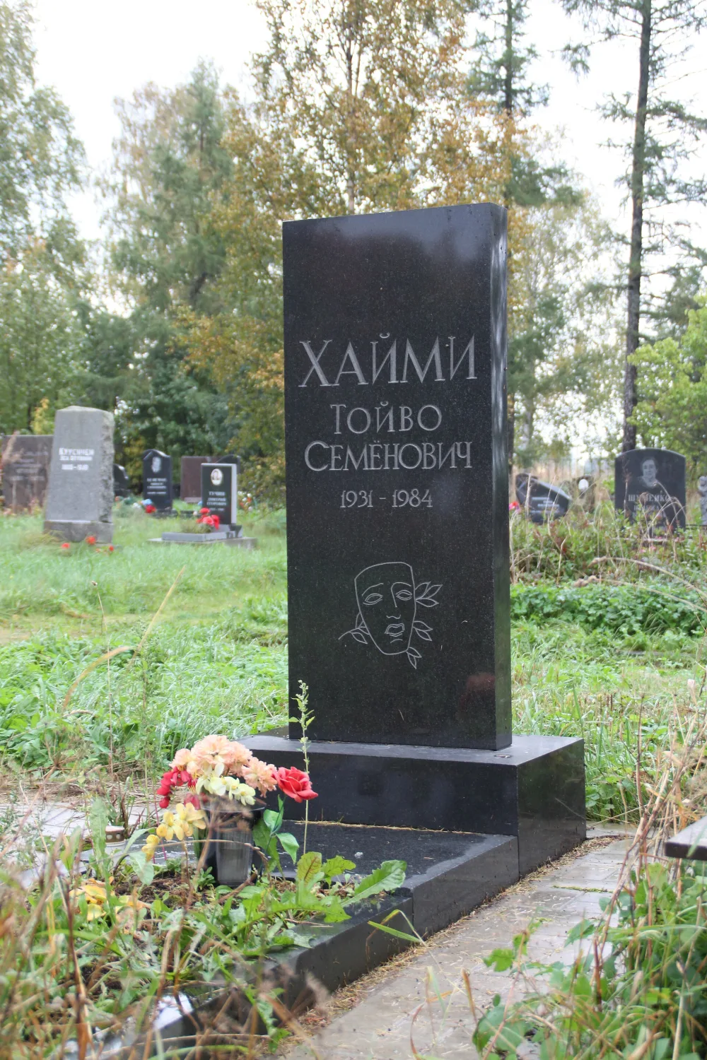 Могила Хайми Т.С. (1931−1984), артиста, театрального режиссёра (Петрозаводск)