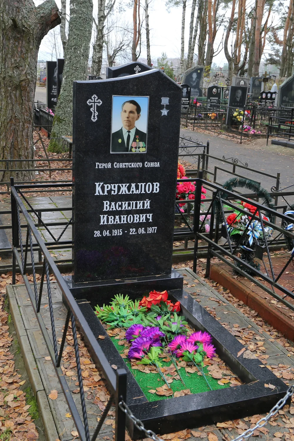 Могила В.И. Кружалова (1915-1977), Героя Советского Союза (Муром)