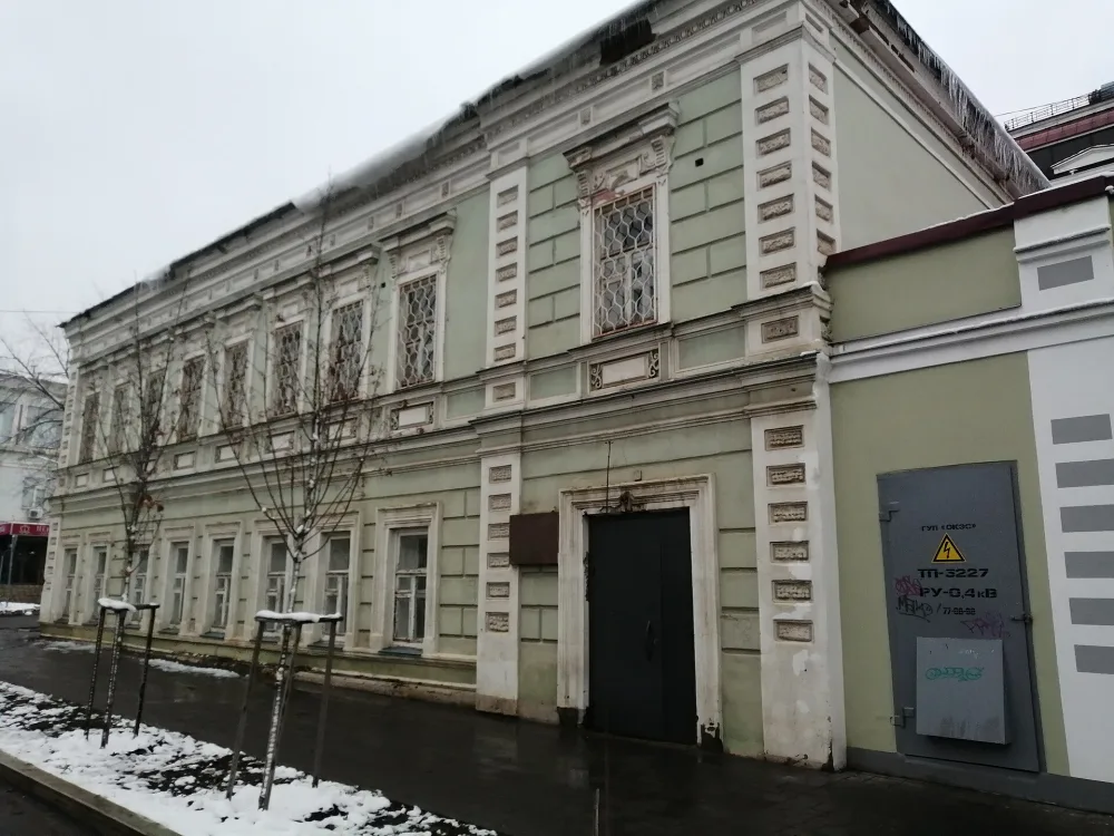 Дом городской усадьбы Е.И. Иванова, где в апреле-мае 1919 г. размещался штаб 218 оренбургского рабоче-крестьянского полка (Оренбург)