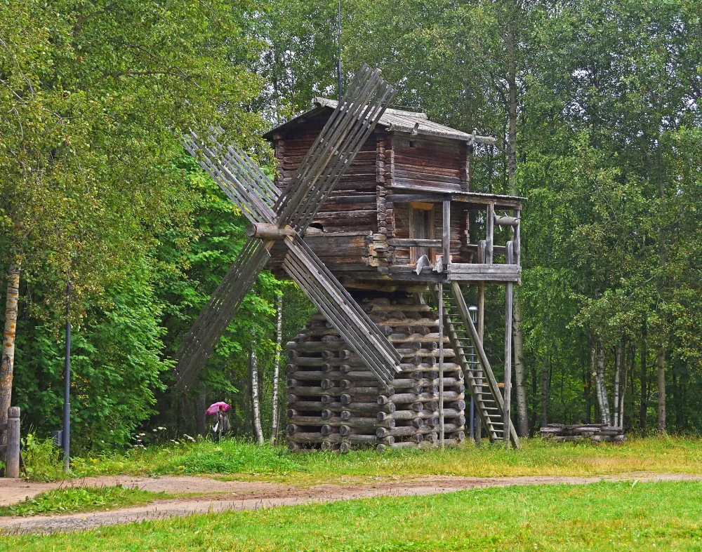 Мельница ветряная – столбовка на ряже (Малые Корелы)
