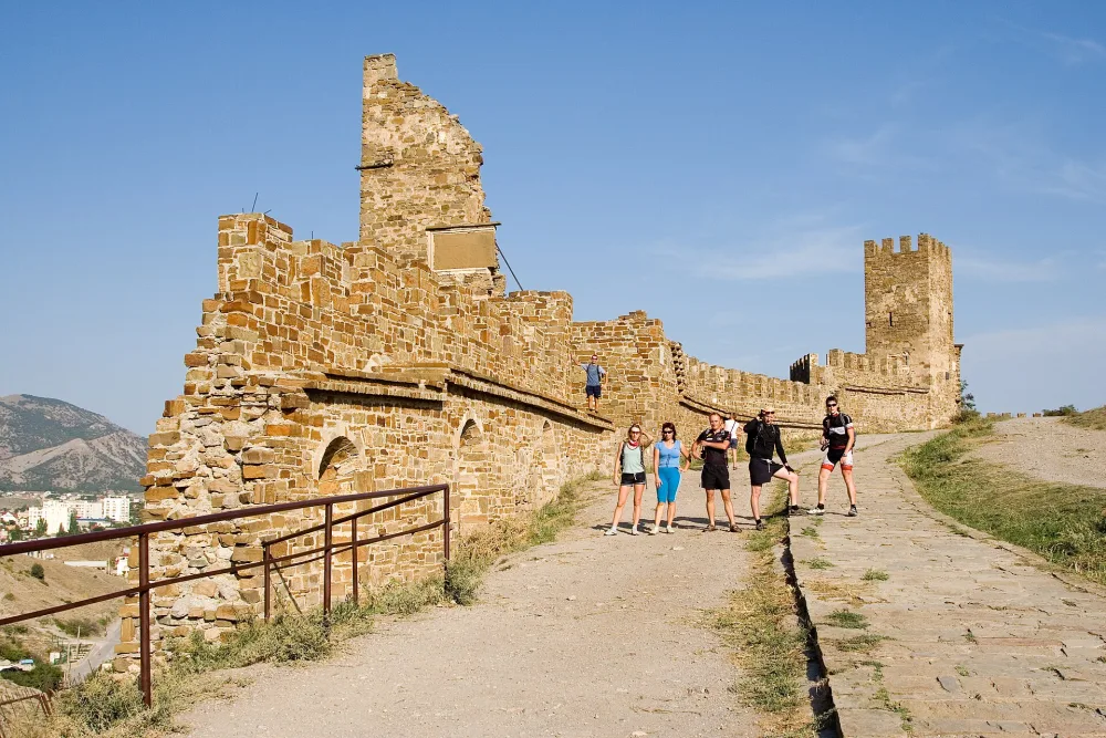 Curtain wall X of Genoese fortress (Sudak)