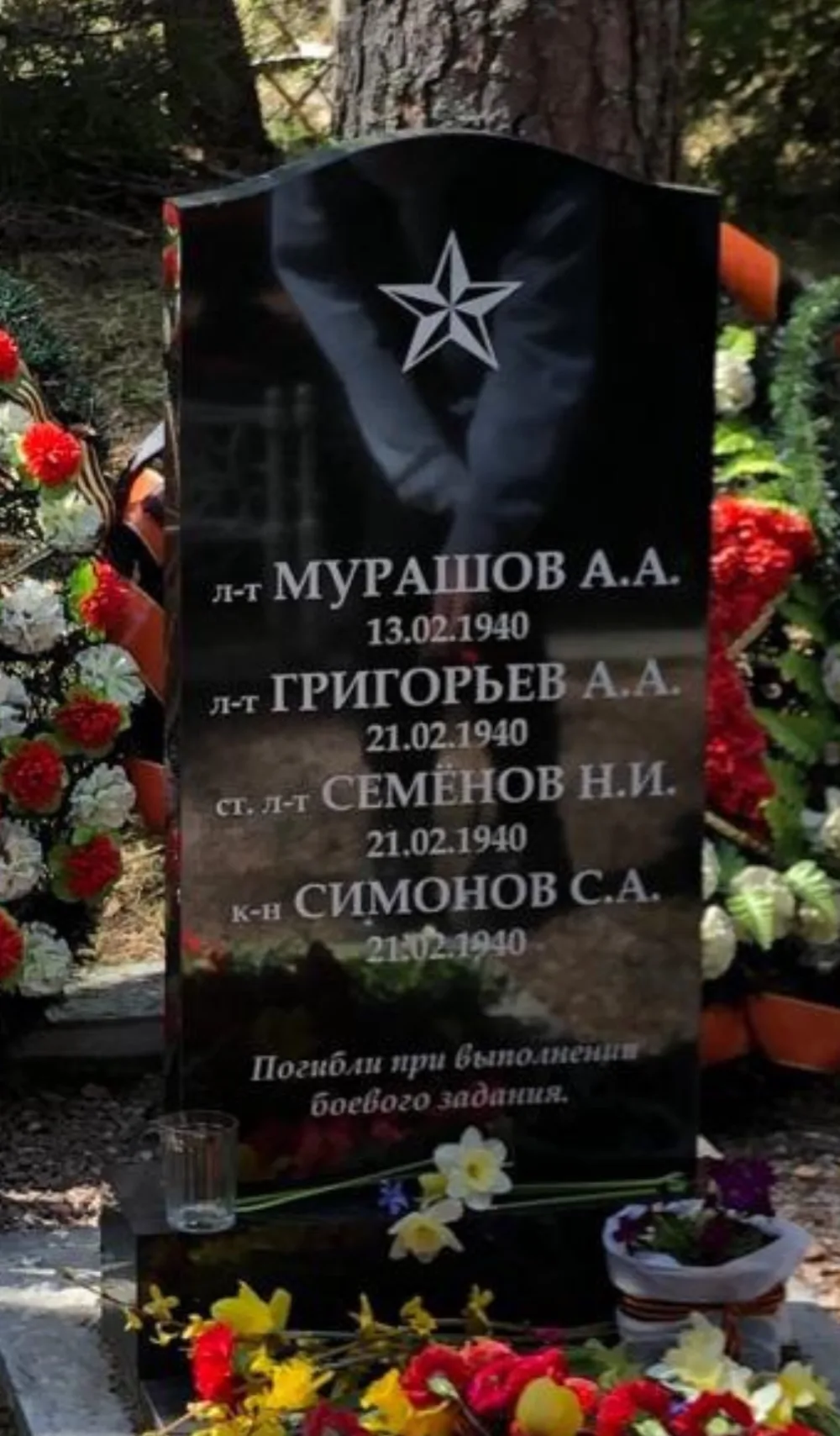 Братская могила советских пограничников, погибших при защите государственной границы в 1940 г. (Курголово)