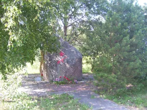 Место гибели в 1942 г. секретаря РК ВКП(б), партизана Т.Я. Печатникова (Хохлово Барское (Хохлово))
