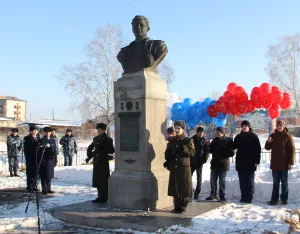 Бюст дважды Героя Советского Союза Г.А. Речкалова (Зайково)