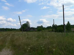 Памятное место, где находился дом, в котором жила Герой Советского Союза Е.И. Чайкина (Руно)