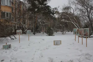 Место, где в степном бастионе Омской крепости размещался каторжный острог и отбывал ссылку писатель Ф.М. Достоевский (Омск)