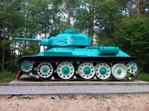 Место прорыва 100-й гвардейской дивизией и 29-й отдельной танковой бригадой Карельского фронта узла вражеской обороны (Самбатукса)