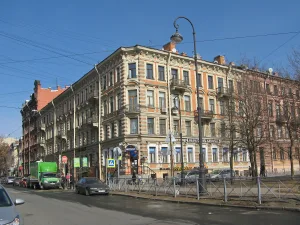 Дом, в котором в 1868-1872 гг. жил издатель Н.П. Поляков