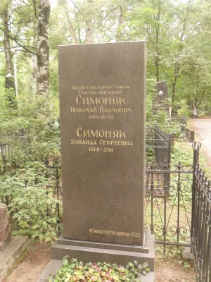 Могила Н.П. Симоняка (1901-1956), Героя Советского Союза