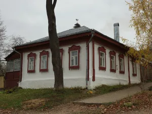 Дом, в котором в 1958 г. жил художник М.П. Крымов (Таруса)