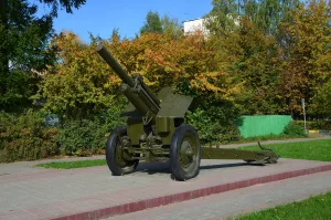 Последний рубеж обороны Москвы: Гаубица М-30 (Химки)