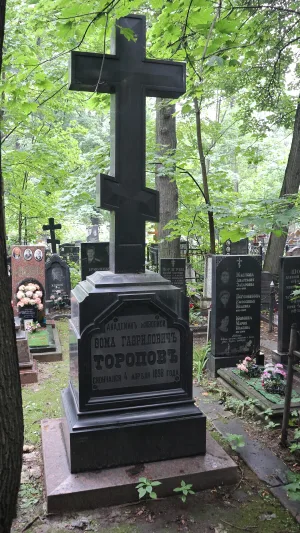 Могила Торопова Фомы Гавриловича (1821-1898), художника (Алексеевский)