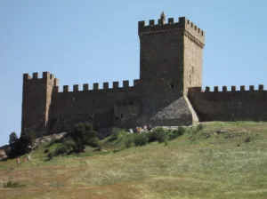 Curtain wall V of Genoese fortress (Sudak)