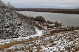 Место переправы через р. Иртыш по пути на Сахалин писателя А.П. Чехова (Пустынное)