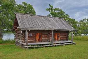 Амбар Беляева из деревни Матвеева Сельга (остров Кижи)