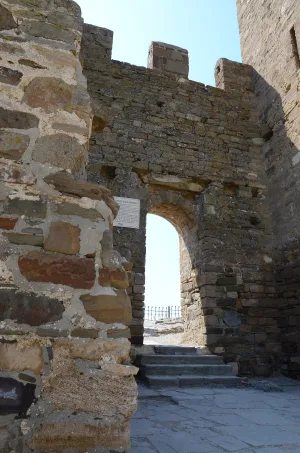 Citadel gate of Genoese fortress (Sudak)