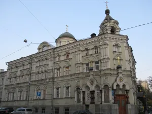 Главный корпус с храмом святых преподобных Сергия и Германа Валаамских чудотворцев и храмом святого благоверного князя Александра Невского (часовня) (Тверской)