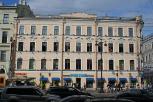 Дом, где в меблированных комнатах «Сан-Ремо» в 1905 г. жил В.И. Ленин