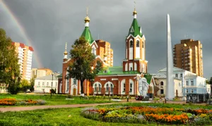 Монумент Победы, сооруженный в честь 25-летия победы в Великой Отечественной войне 1941-1945 гг. (Глазов)