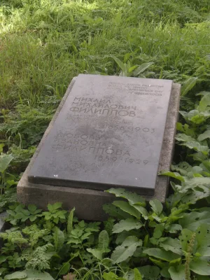 Могила М.М. Филиппова (1858-1903), редактора журнала «Научное обозрение»