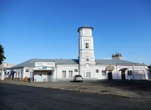 Здание пожарной команды с каланчой
