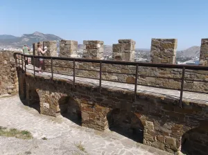 Curtain wall VII of Genoese fortress (Sudak)