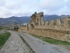 Curtain wall IX of Genoese fortress (Sudak)