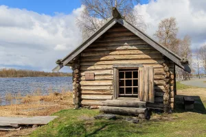 Баня из деревни Усть-Яндома (остров Кижи)
