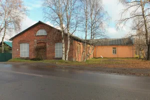 Здание одного из цехов лесопильного завода товарищества "Петра Беляева наследники" (Беломорск)
