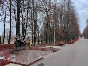 Памятный знак на месте гибели Ф.А. Афанасьева (Иваново)