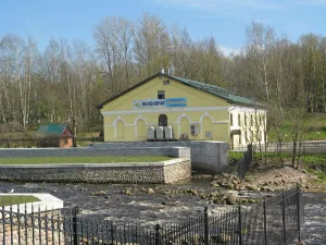 Вододействующая пороховая крутильня Охтинского порохового завода (с плотиной)