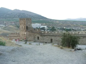 Curtain wall VIII of Genoese fortress (Sudak)