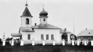 Церковь Сергия Радонежского (основание) (остров Большая Муксалма)