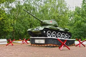 Танк Т-34 — в честь боевых и трудовых подвигов вологжан в годы Великой Отечественной войны