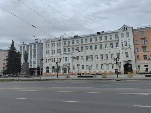 Здание Дворца труда, где в 1918 г. находился Окружной комитет РКП(б) и работал М.В. Фрунзе (Иваново)