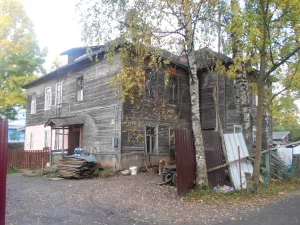 Здание народной школы, построенной на средства поэта А.Н. Майкова (Сиверский)